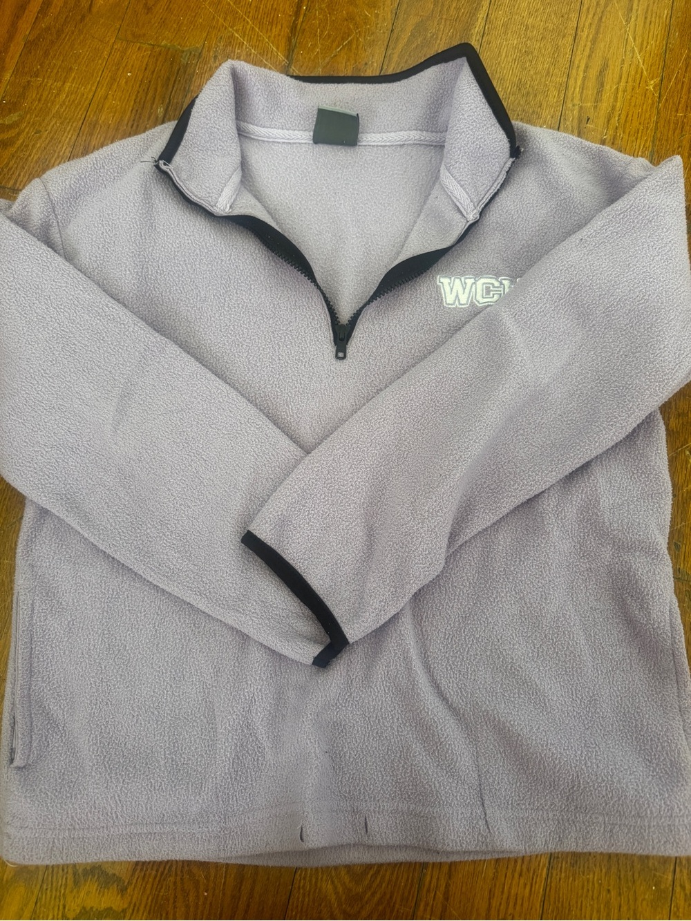 Western Carolina University Light Lavender Quarter-Zip Fleece with Black Trim